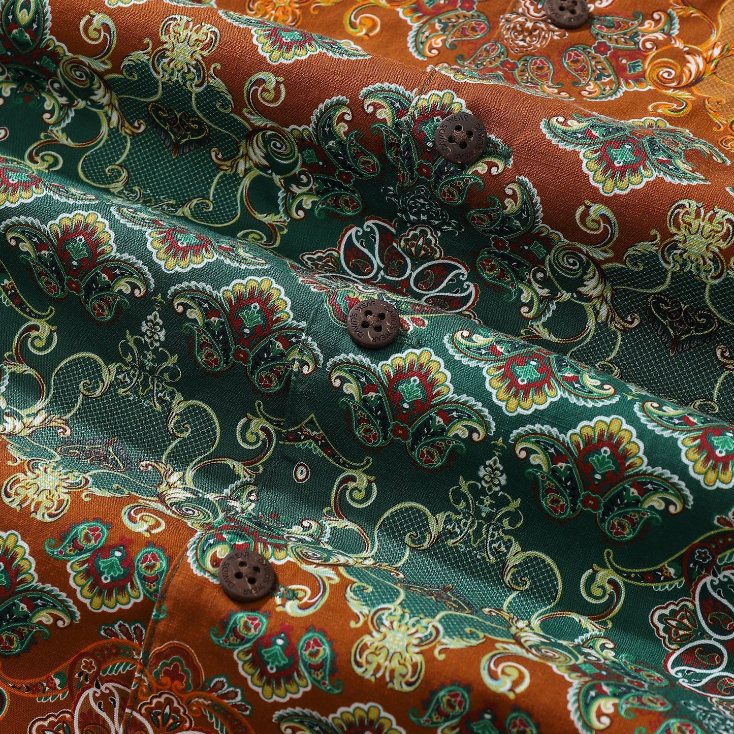 Hawaiian Shirts For Men Vintage Paisley Printed Shirt